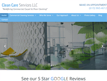 Tablet Screenshot of cleancareservices.com